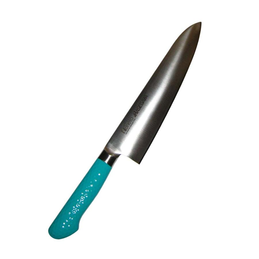 ハセガワ 抗菌カラー庖丁 牛刀 MGK-27 27cm グリーン