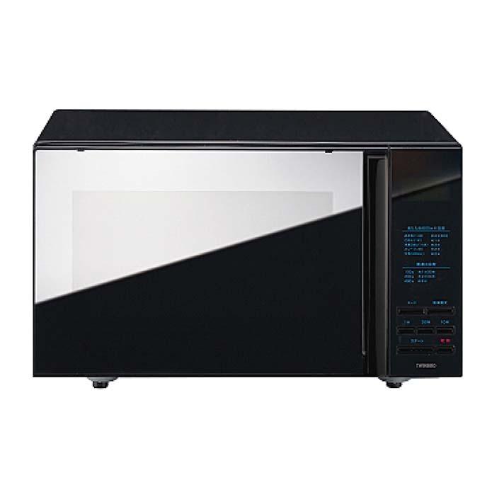 ibistory ミラーガラスフラット電子レンジ DR-4259B ブラック : 水回り