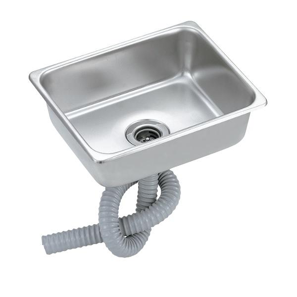 スギコ産業 シンク 角型 SH-1504CP 共栓排水ホースセット 18-8 : 水 