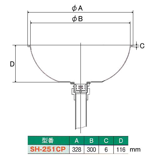 シンク 丸型 SH-251CP 共栓排水ホースセット｜mizumawari-chuubou｜03