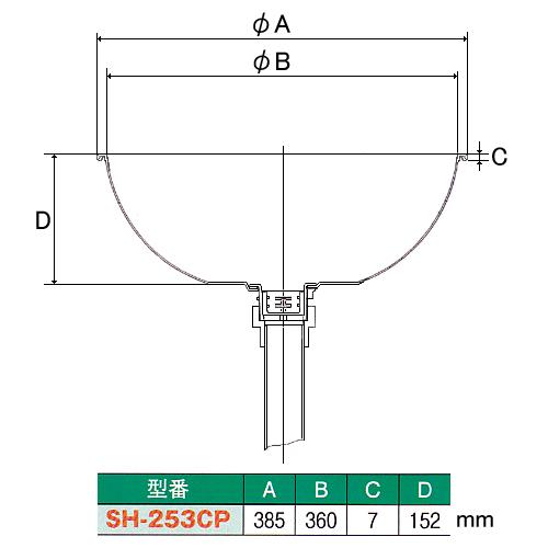 シンク 丸型 SH-253CP 共栓排水ホースセット｜mizumawari-chuubou｜03