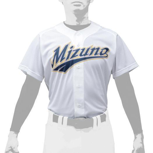 MIZUNO（ミズノ） 野球 ユニフォームシャツ 公式 シャツ 無地 オープン