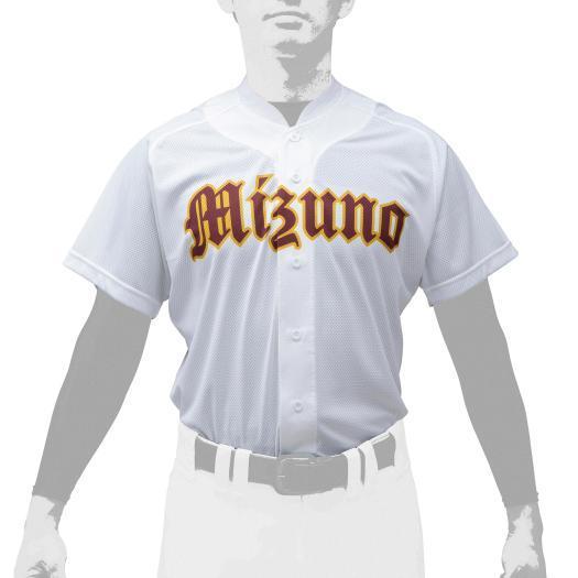 MIZUNO（ミズノ） 野球 ユニフォームシャツ 公式 シャツ 無地 オープン
