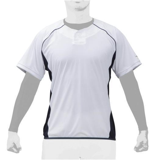 MIZUNO 日本体育大学 シャツ ホワイト MIZUNO（ミズノ） 野球 ベースボールシャツ 公式 ビートアップ 無地