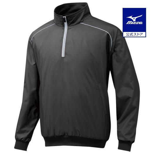 MIZUNO（ミズノ） ミズノ公式 ハーフZIPジャケット ジュニア ブラック