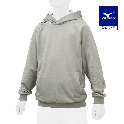 ミズノ(MIZUNO) 野球 スウェットパーカー グローバルエリート ユニセックス 12JE7K1008 チャコールグレー杢 XOサイズ MIZUNO（ミズノ） ミズノ公式 グローバルエリート スウェットパーカー