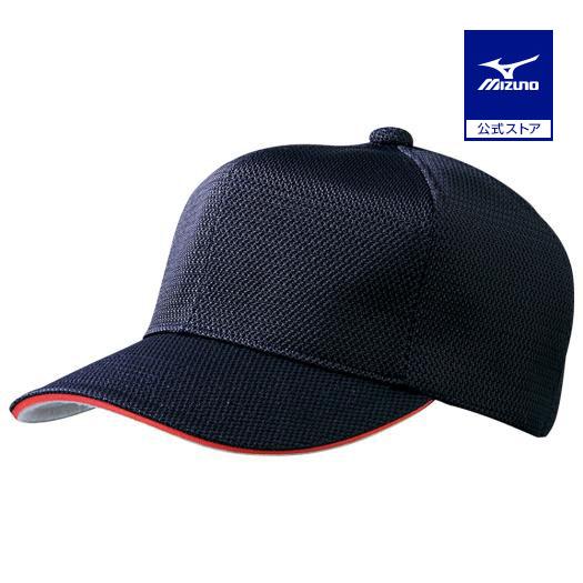 MIZUNO（ミズノ） 野球 帽子 公式 オール メッシュ 六方型 ネイビー