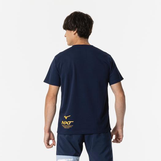 ミズノ公式 N-XT Tシャツ 大きいサイズ ユニセックス ドレスネイビー｜mizuno-shop｜02