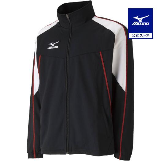 2025 MIZUNO 公式用 ウォームアップシャツジャージ ミズノ公式 ウォームアップシャツ ユニセックス ブラック×ホワイト