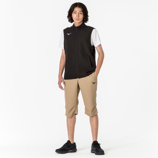 agCRONOS ベージュ 、ブラック　トレーニングパンツ2枚セット ミズノ公式 トレーニングクロス6分丈パンツ ユニセックス ベージュ