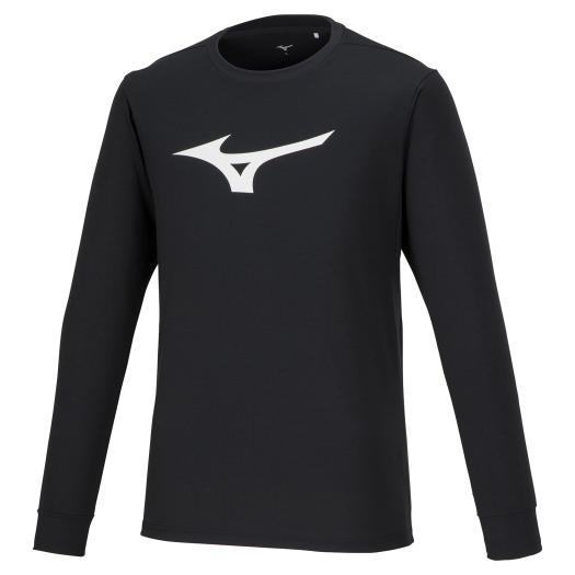 MIZUNO（ミズノ） ミズノ公式 Tシャツ 長袖 ユニセックス ブラック