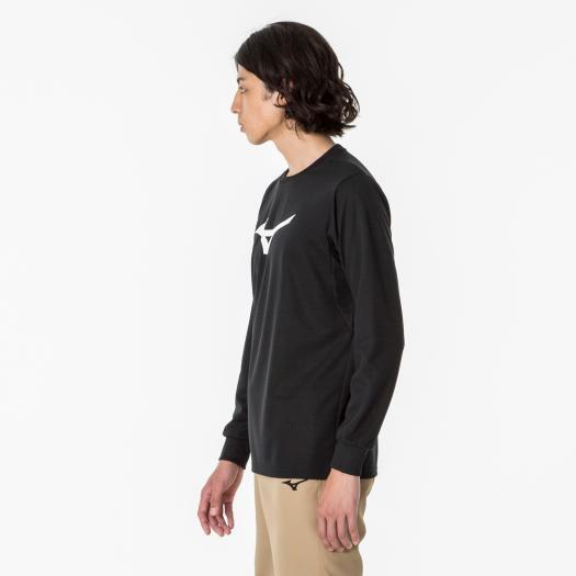 MIZUNO（ミズノ） ミズノ公式 Tシャツ 長袖 ユニセックス ブラック