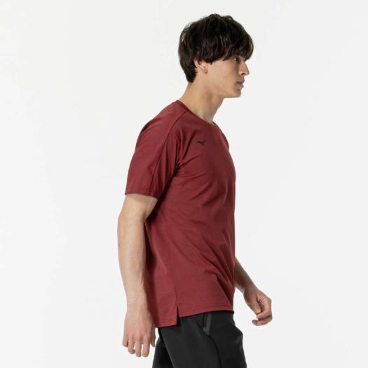 無人様　①ワインレッド　緑　紺色　おてて横 MIZUNO ミズノ公式 ソフトドライTシャツ メンズ ワインレッド