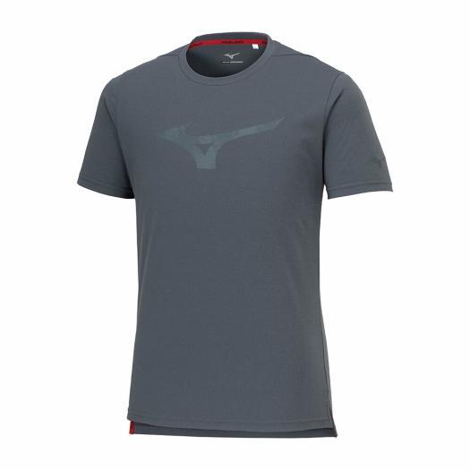 ミズノ公式 ソフトドライTシャツ メンズ タービュレントグレー 
