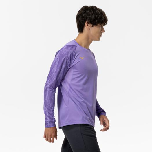 MIZUNO（ミズノ） ミズノ公式 クイックドライTシャツ 長袖 ペイズリー