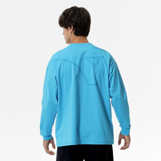 MIZUNO（ミズノ） ミズノ公式 ソフトドライTシャツ 長袖 ブルー メンズ