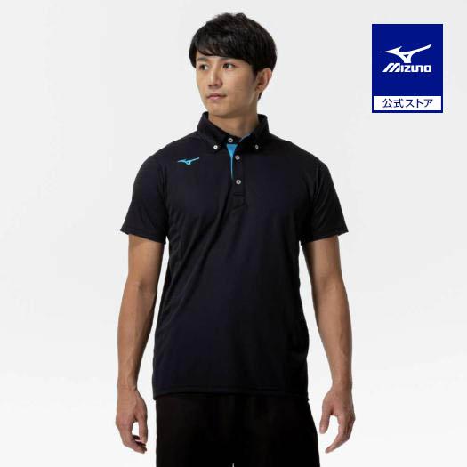 MIZUNO（ミズノ） ミズノ公式 ボタンダウンポロシャツ ブラック