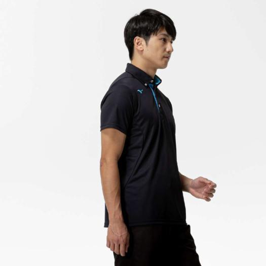 MIZUNO（ミズノ） ミズノ公式 ボタンダウンポロシャツ ブラック