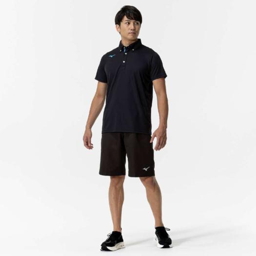 MIZUNO（ミズノ） ミズノ公式 ボタンダウンポロシャツ ブラック