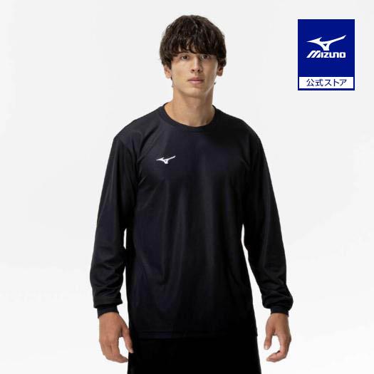 MIZUNO（ミズノ） ミズノ公式 ナビドライTシャツ 長袖/丸首 ブラック
