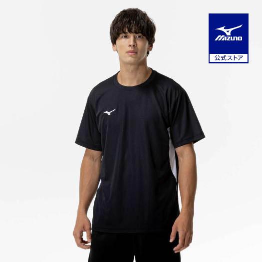 MIZUNO（ミズノ） ミズノ公式 ナビドライTシャツ 半袖/切替 ブラック