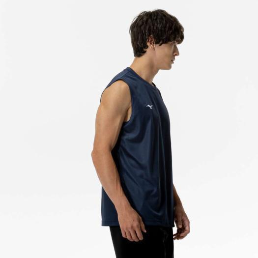 MIZUNO ミズノ公式 ナビドライ タンクトップ ドレスネイビー