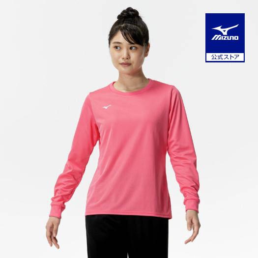 MIZUNO（ミズノ） ミズノ公式 ナビドライTシャツ 長袖/丸首 ピンク