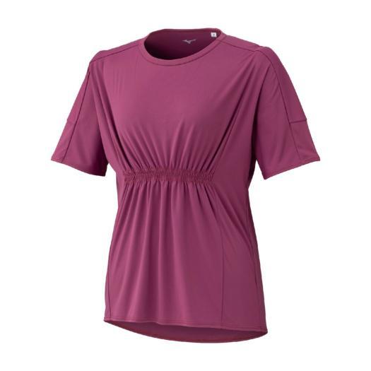 MIZUNO（ミズノ） ミズノ公式 ストレッチスムースTシャツ カシスピンク