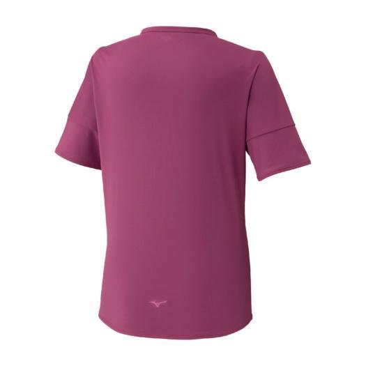 MIZUNO（ミズノ） ミズノ公式 ストレッチスムースTシャツ カシスピンク