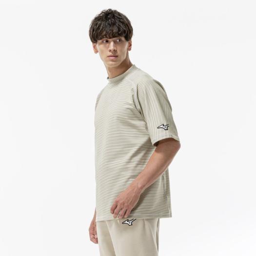 MIZUNO（ミズノ） ミズノ公式 ストレッチボーダーTシャツ メンズ