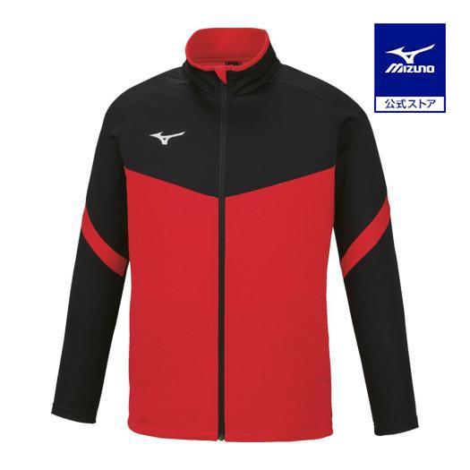 ミズノ公式 ソフトニットジャケット ユニセックス チャイニーズレッド