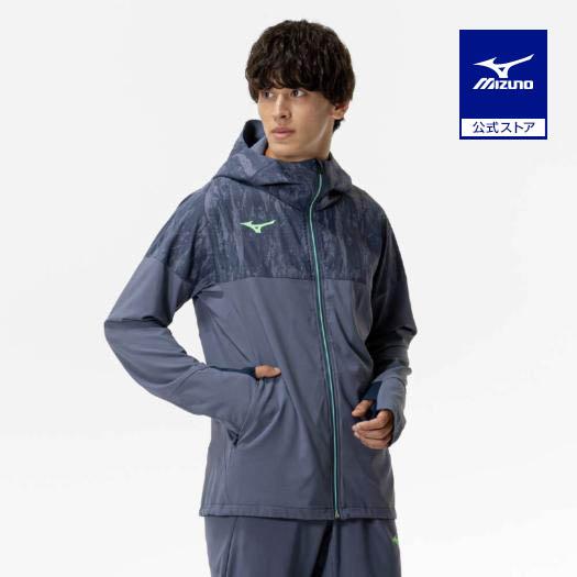 ミズノ公式 ストレッチクロスフーディ メンズ レディース インディゴ