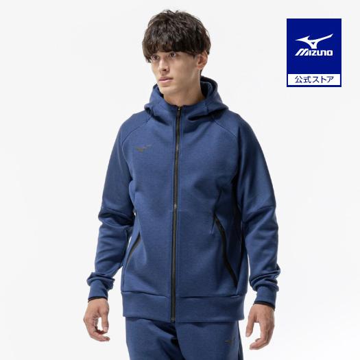 ミズノ Mizuno ストレッチスウェットフーディ ミズノ公式 ストレッチスウェットフーディ エステートブルー杢 ユニ