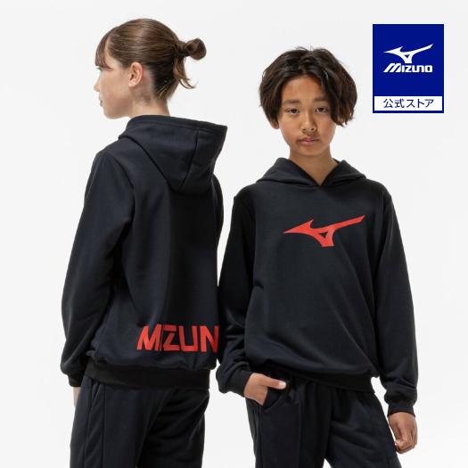 MIZUNO ミズノ　フーディー　トレーニングウェア ミズノ公式 ソッカンスウェットフーディ ブラック ジュニア