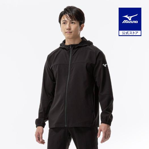 ミズノ公式 ストレッチムーブクロスジャケット ブラック×ブラック ユニ