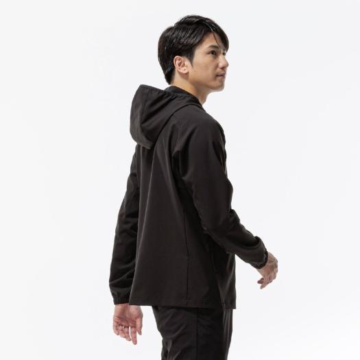 ミズノ公式 ストレッチムーブクロスジャケット ブラック×ブラック ユニ