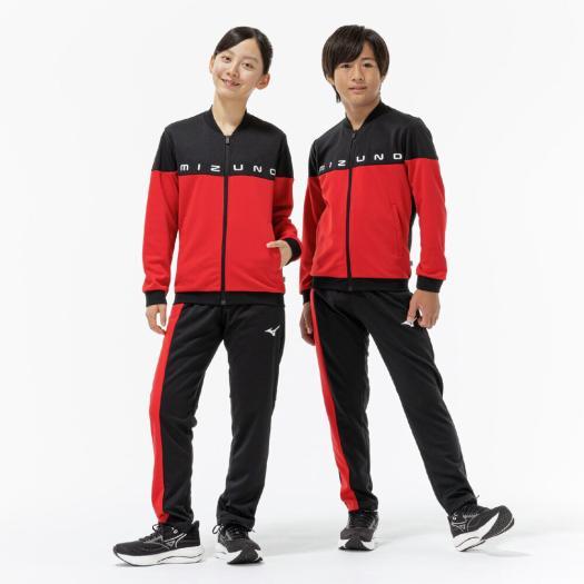 Mizuno ジャージ ジャケット ブラック レッド MIZUNO（ミズノ） ミズノ公式 タフジャージジャケット チャイニーズ