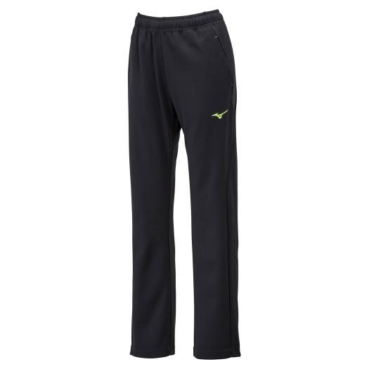 ミズノ公式 ウォームアップパンツ レディース キャスチャコール×ライム