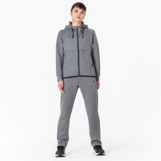 ミズノ ストレッチスウェットストレートパンツ L グレー 32MDA331 レディース MIZUNO スポーツウェア ミズノ公式 ストレッチスウェットストレートパンツ レディース グレー