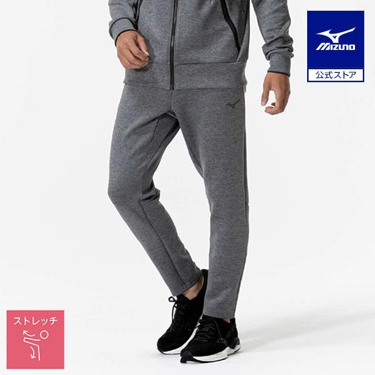 ストレッチスウェットフーディ・スウェットスリムパンツ グレー杢 ミズノ公式 ストレッチスウェットスリムパンツ ユニセックス