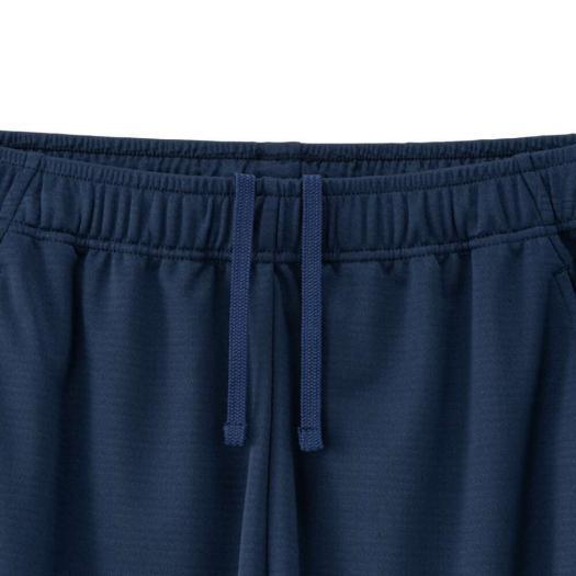 ミズノ公式 ナビドライニットハーフパンツ ドレスネイビー×シルバー