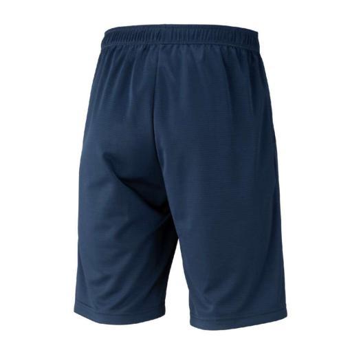 ミズノ公式 ナビドライニットハーフパンツ ドレスネイビー×シルバー