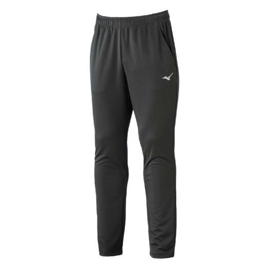 ミズノ公式 ナビドライニットロングパンツ チャコールグレー×シルバー
