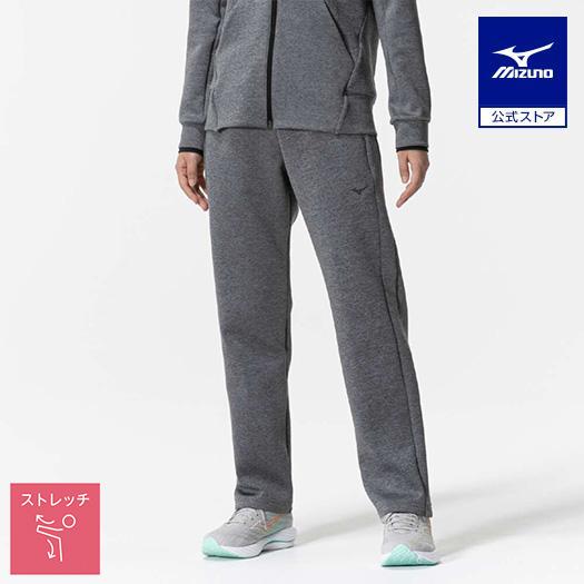 ミズノ ストレッチスウェットストレートパンツ L グレー 32MDA331 レディース MIZUNO スポーツウェア ミズノ公式 ストレッチスウェットストレートパンツ レディース グレー