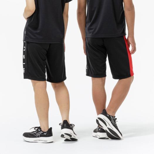 ミズノ公式 タフジャージハーフパンツ ブラック ジュニア トレーニング