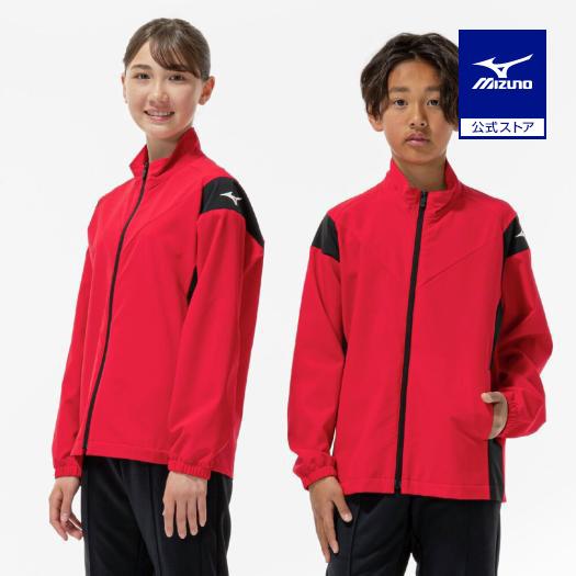ポルテ　Mizuno レッド ジャケット JM MIZUNO（ミズノ） ミズノ公式 ストレッチジャケット ハイリスクレッド