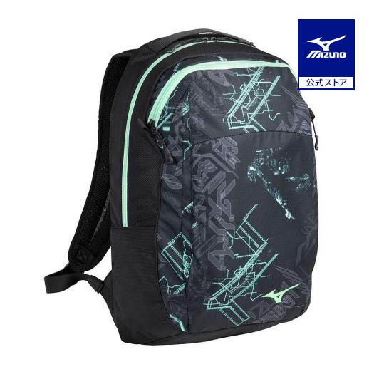 MIZUNO（ミズノ） ミズノ公式 バックパック 20L ブラックxライム