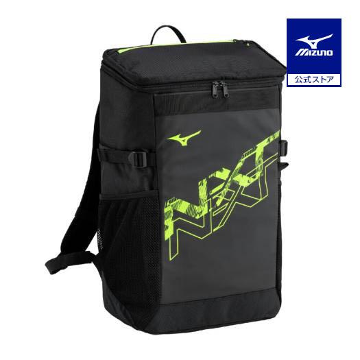 MIZUNO（ミズノ） ミズノ公式 N-XTバックパック 30L ブラック×ライム