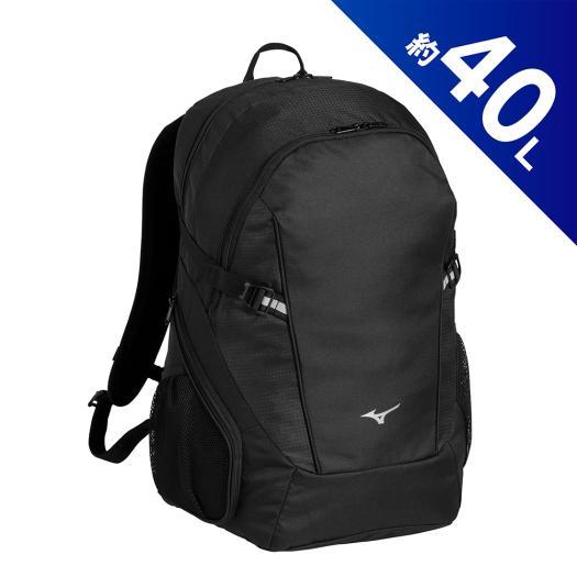 ミズノ MIZUNO チームバッグパック  40L ブラック×ライ MIZUNO（ミズノ） ミズノ公式 チームバックパック 40L ブラック ユニ
