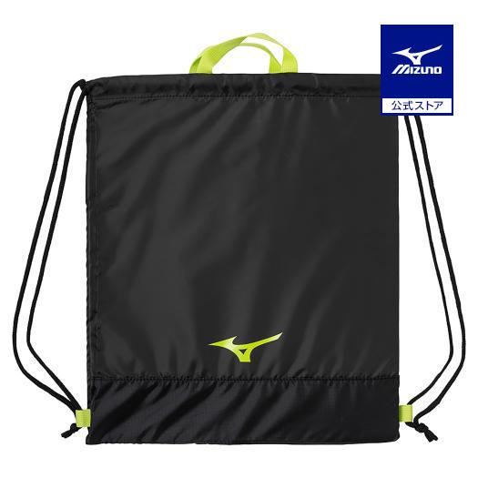 MIZUNO（ミズノ） ミズノ公式 ランドリーバッグ ブラック×ライム 新